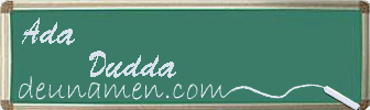 Ada Dudda Visitenkarte